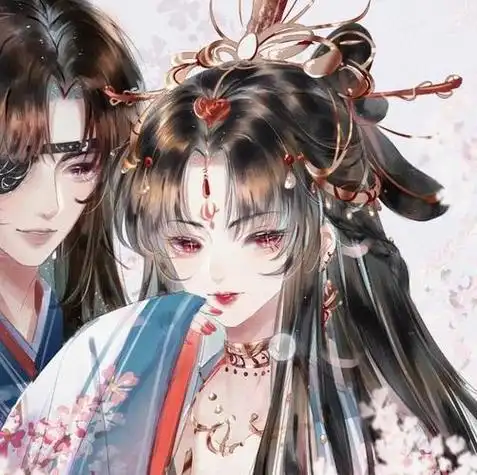 动漫仙气古风情侣头像高清