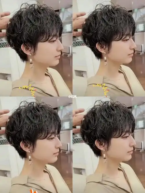 女士超短发烫发分享酷感飒气卷短发