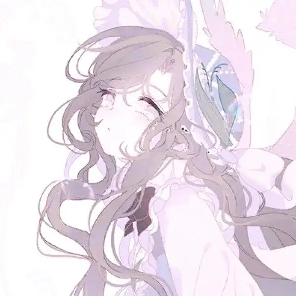 简约清新女头漫画风格qq头像