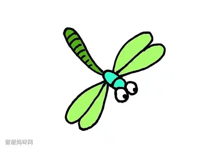 蜻蜓怎么画简单