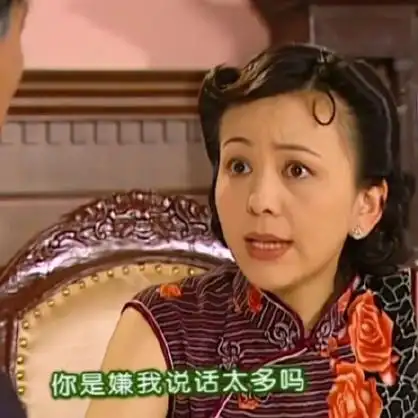 你是嫌我说话太多吗(情深深雨蒙蒙) - 情深深雨蒙蒙表情包第二弹_影视