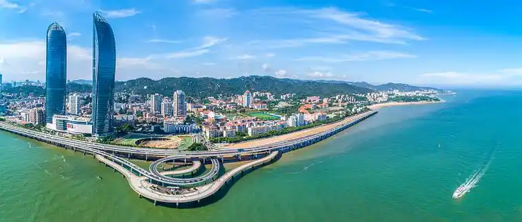 航拍 厦门 鸟瞰图片_航拍 厦门 鸟瞰高清图片素材库