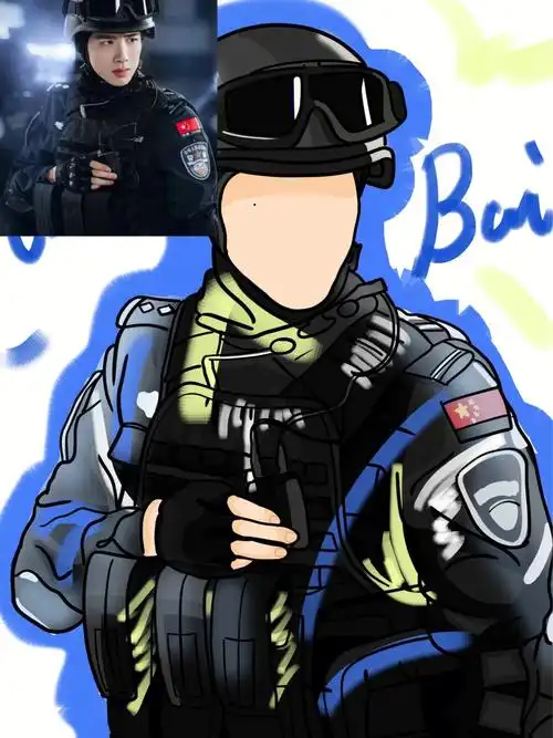 画个高中学长白敬亭