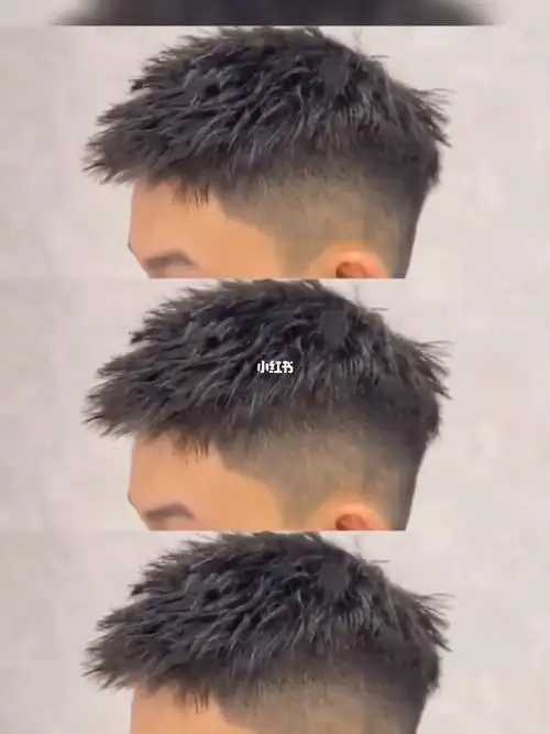 男生夏日短发摩根烫前刺造型