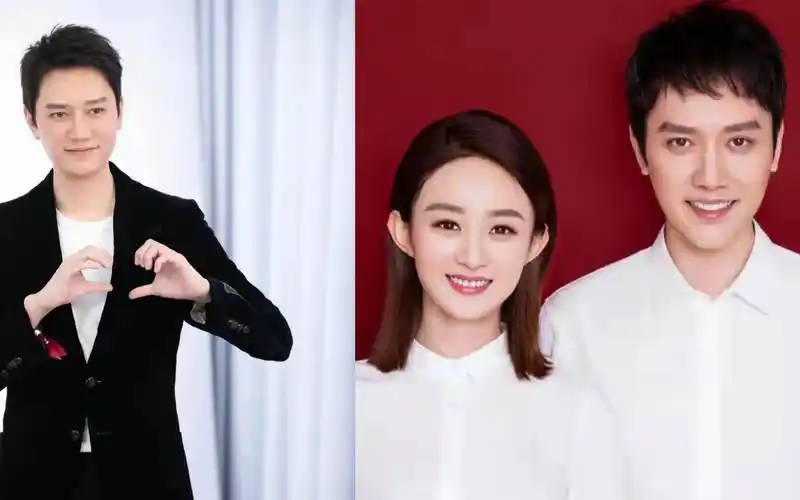 赵丽颖冯绍峰两人轮流抚养儿子,一家人横店团聚3岁想想已经戴上眼镜