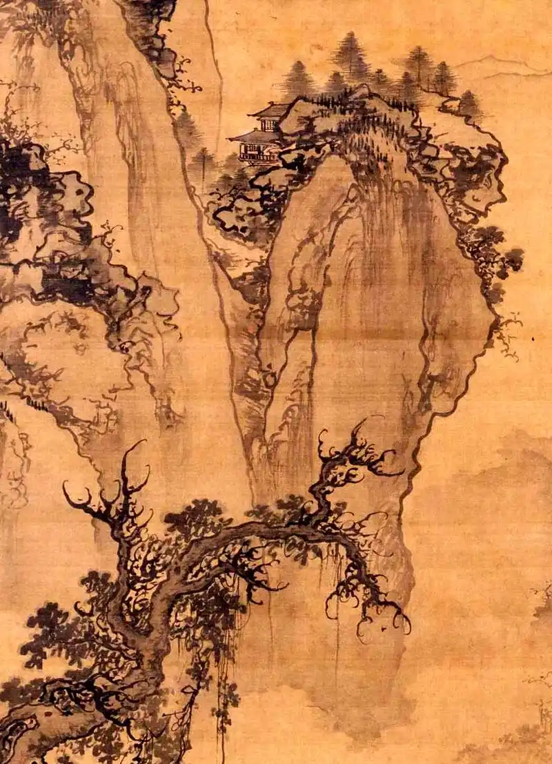 明代画家传宋代院体画继承者朱端人物山水花竹皆擅长