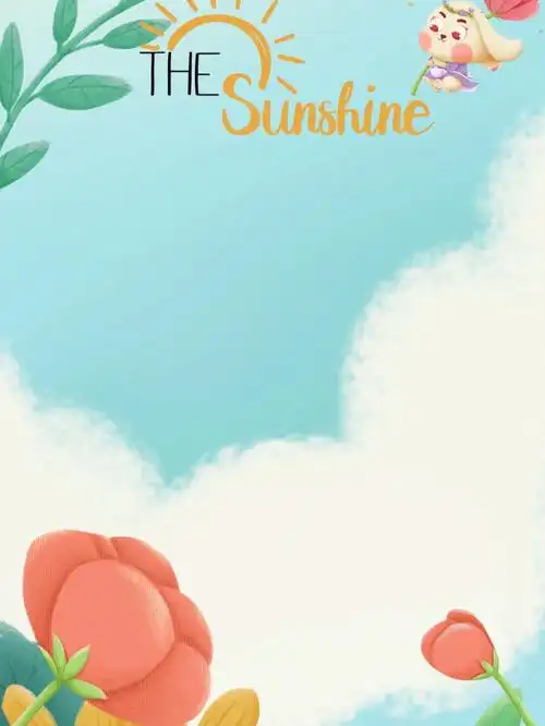 春天花朵小兔子抠图背景素材分享