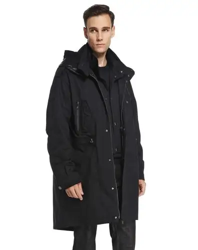 versace collection男装专场 黑色酷感潮流长袖外套