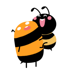 原创蜜蜂gif动画.