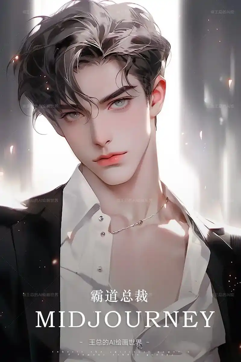 霸道总裁帅哥二次元卡通头像合集.适合小说封面,直播间背景,头 - 抖音