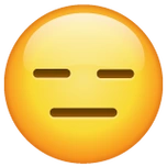 无表情的脸emoji素材一 160x160像素