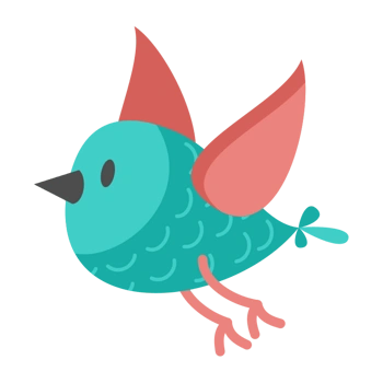 卡通可爱小鸟春天