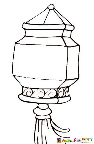 唐代宫灯简笔画