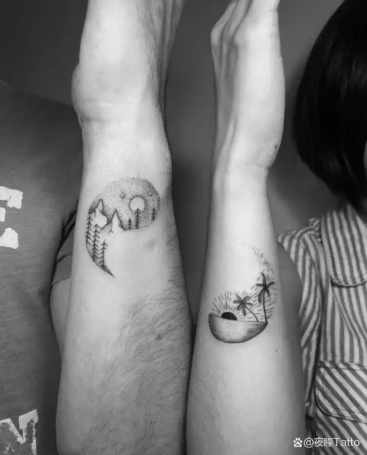 不要再纹名字了,试试这些独一无二的情侣纹身