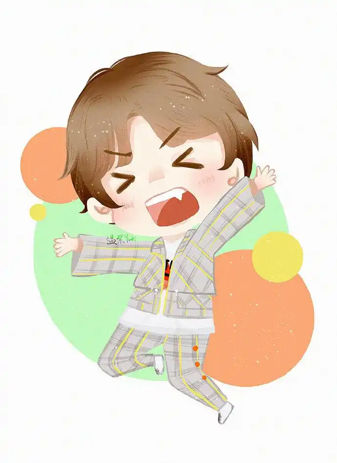 黄明昊[超话]##justin黄明昊密室大逃脫#【q版】蜜桃贾真实帅气与