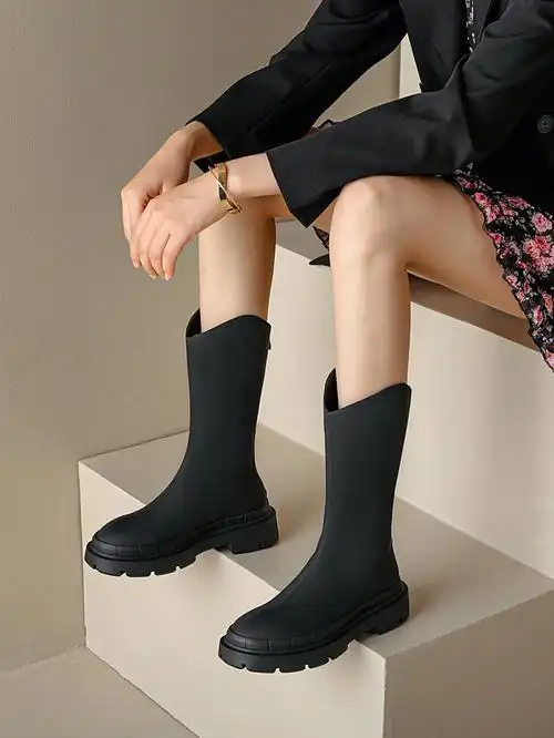 172也能穿的高个子女生显瘦短靴