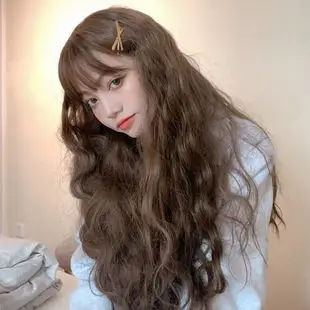 美立方假发女长发长卷发大波浪网红羊毛卷全头套泡面头玉米烫发套