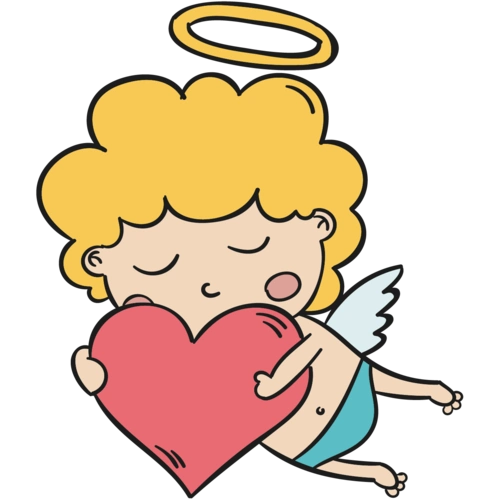 爱心天使图片大全_爱心天使png高清素材【免费下载】-90设计网