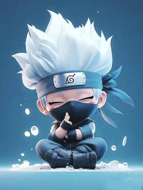 超级可爱的迷你卡卡西放一个在书桌上每天看看心情大好