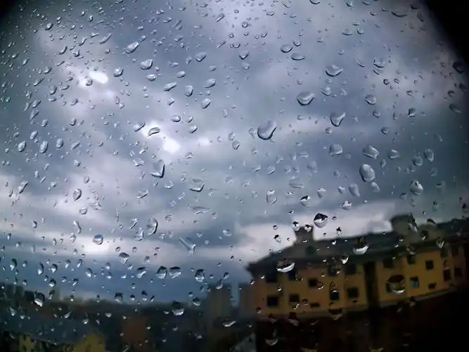 雨前雨中雨后的天空