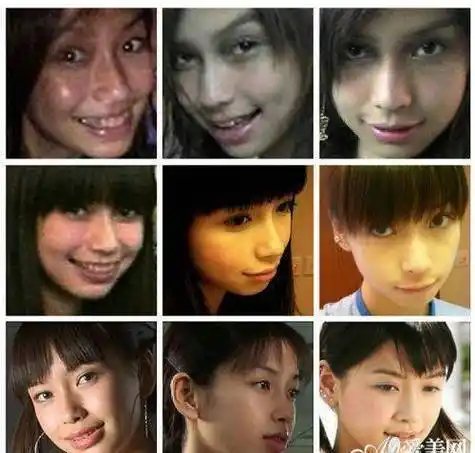 angelababy,的真容真不敢恭维,这难道就是传说中的女神,一张九宫格