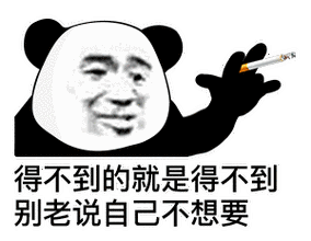 熊猫头抽烟寒王语录表情包