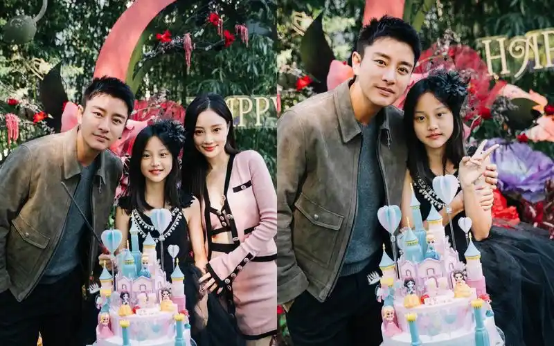 贾乃亮李小璐破冰同框,合体为女儿庆生,一家三口满脸笑容超温馨