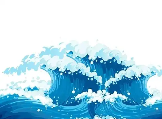 海浪浪花旅游户外运动漂流素材