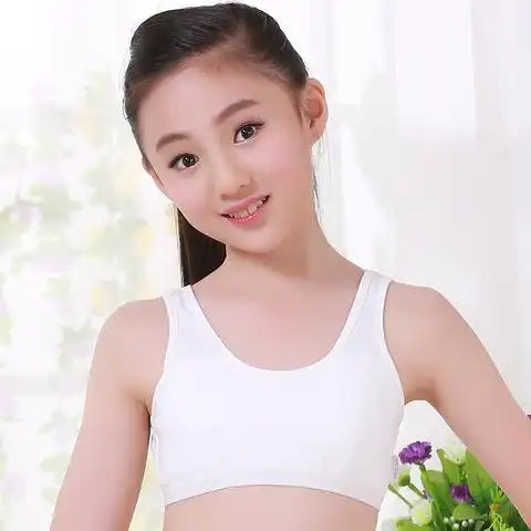 女童发育期文胸9-12岁内衣小背心女孩学生夏防凸点吊带式儿童胸罩