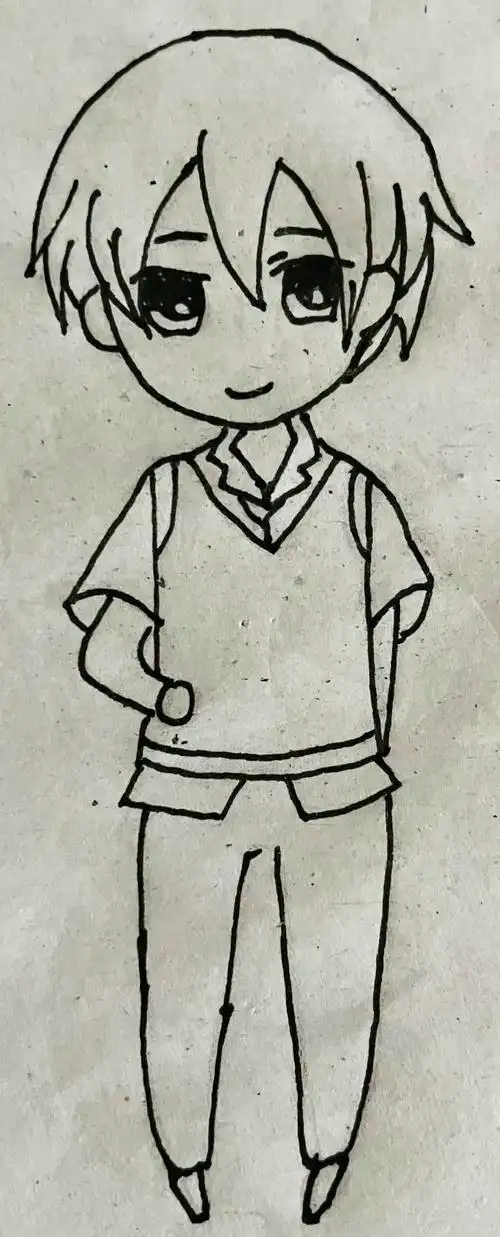 q版人物学习11-中学生 - 简书