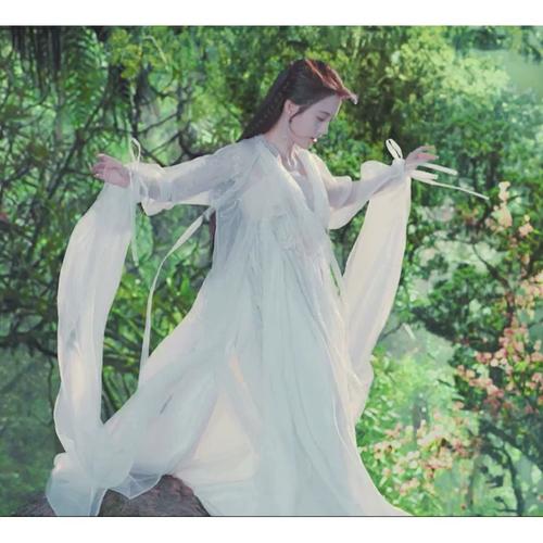 新白娘子传奇鞠婧祎白素贞同款古装仙女飘逸汉服写真古典舞演出服