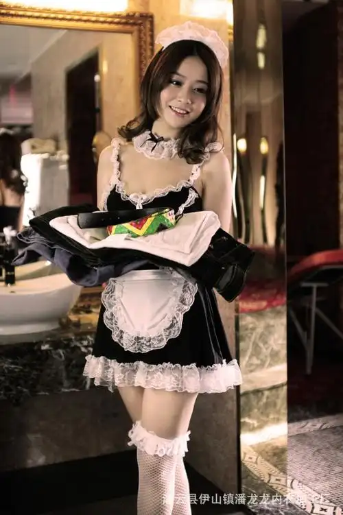 可爱美女黑白交叉女佣制服情趣内衣厂家 代理 批发 工厂67