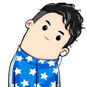 歪头卡通简笔画