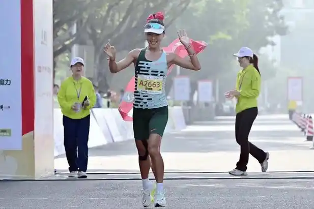 截至3月17日的惠州马拉松,殷晓雨已累计获