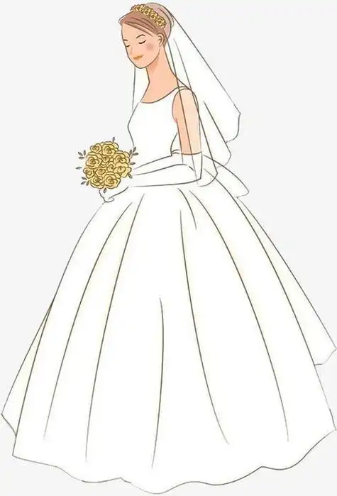 古代新娘简笔画集