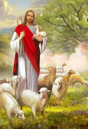 基督上帝耶稣文华油画像图片