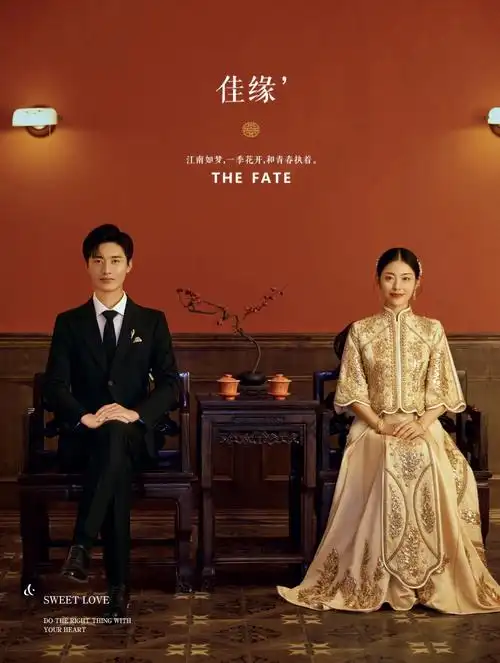 一眼就惊艳的新中式婚纱照廊坊婚纱照推荐