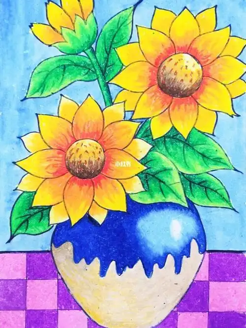 油画棒儿童画 油画棒儿童画教师范画