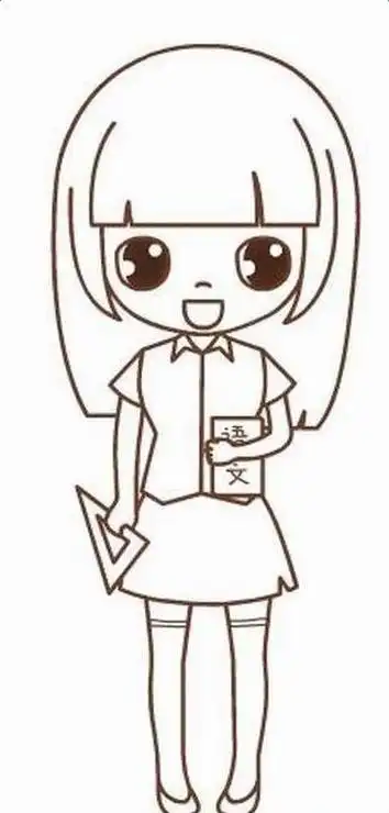 我的梦想是老师简笔画