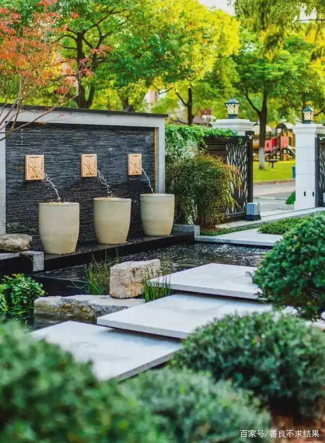 小院的水景墙怎么设计更漂亮,你家有没有独特的水景墙?