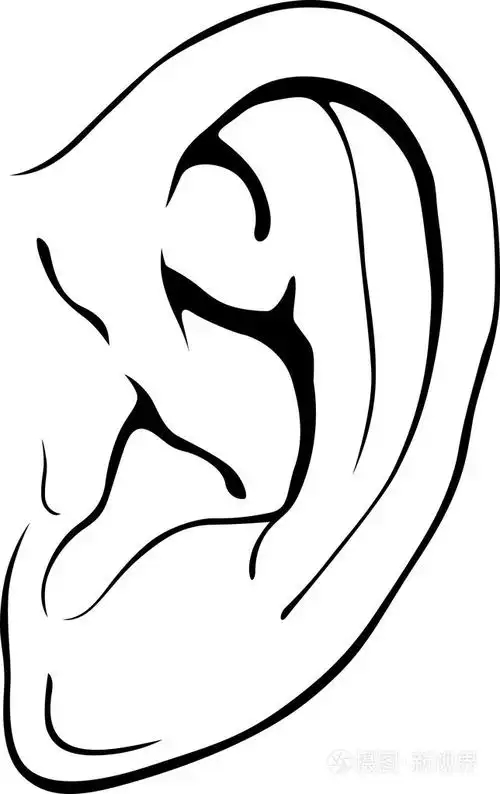 人的耳朵插画-正版商用图片04sq96-摄图新视界