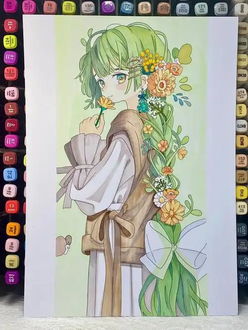 绘画  #手绘  #动漫  #马克笔手绘动漫  #动漫手绘  #动漫派