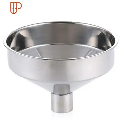 不锈钢漏斗大口径加厚 工业漏斗酒漏油漏带滤网 酒漏