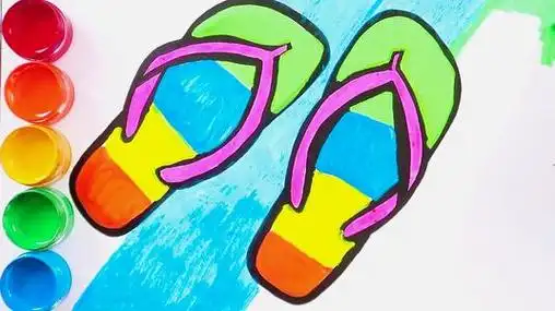 卡通手绘简笔画舞蹈鞋芭蕾舞鞋原创插画素材舞蹈鞋元素漂亮的鞋子简笔