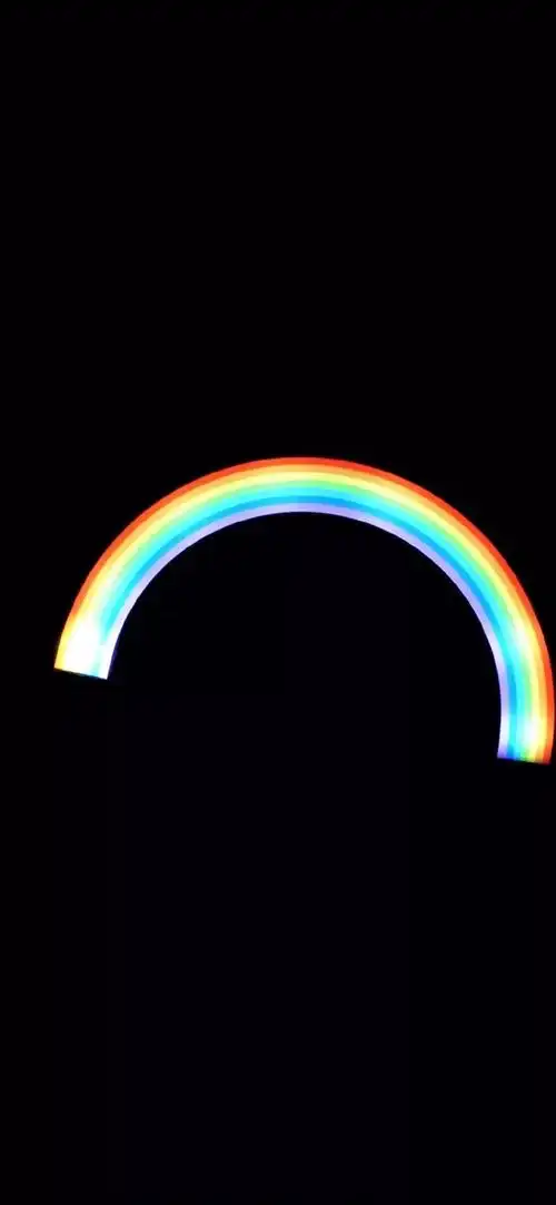 全面屏壁纸 | 黑色背景简约全面屏卡通壁纸