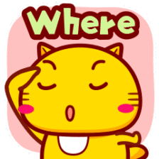 哈咪猫英文表情～where