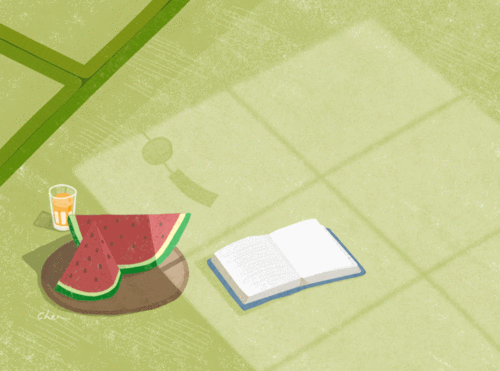 小清新动图来源微博:水母chen-堆糖,美好生活研究所