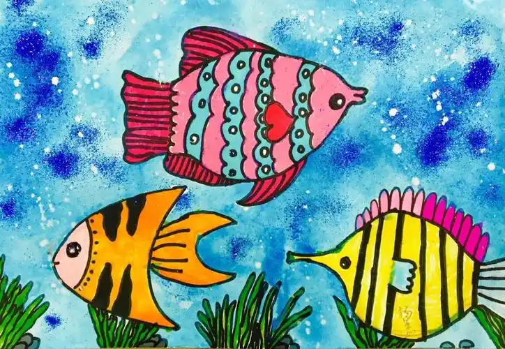 我爱画画2017年秋季班儿童创意画班级学生作品