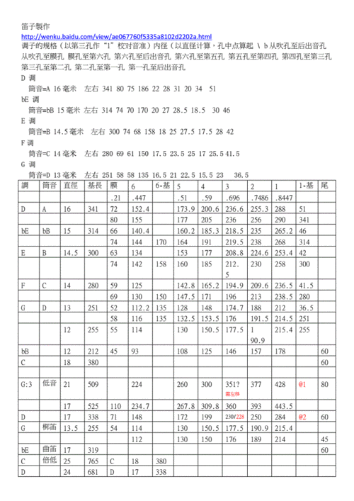 竹笛计算数据.doc 14页