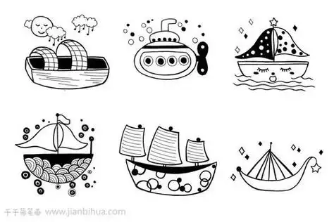 船的简笔画简单漂亮